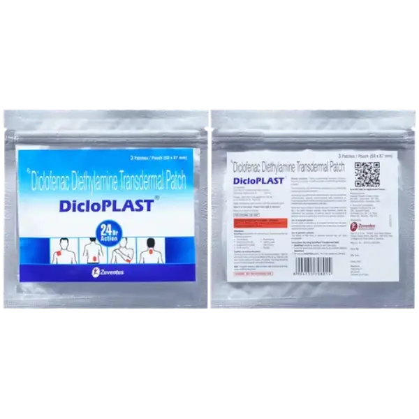 Dicloplast Diclofenac Diethylamine Transdermal Patch